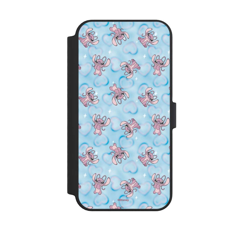 iPhone 14 Pro Max NIVOflip Lilo & Stitch Angel Pattern Blue Hearts