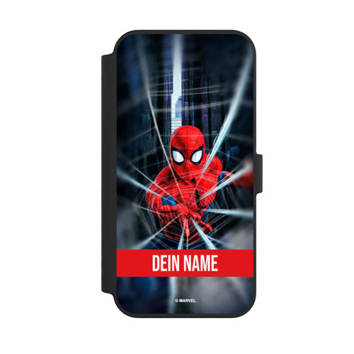 Apple iPhone 14 Pro Max NIVOflip Spiderman Webs in Action Personalisierbar
