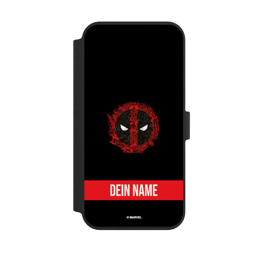 Apple iPhone 14 Pro Max NIVOflip Deadpool Logo Personalisierbar