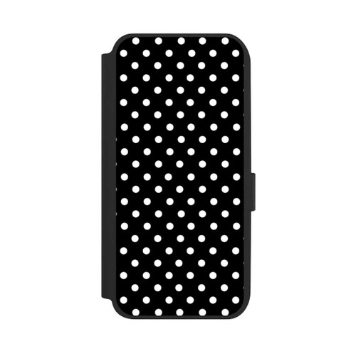Samsung Galaxy A14 5G NIVOflip Polka Dots Schwarz und Weiß