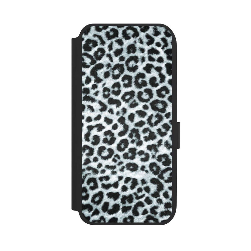 Galaxy A14 5G NIVOflip Fourrure de Léopard Grise