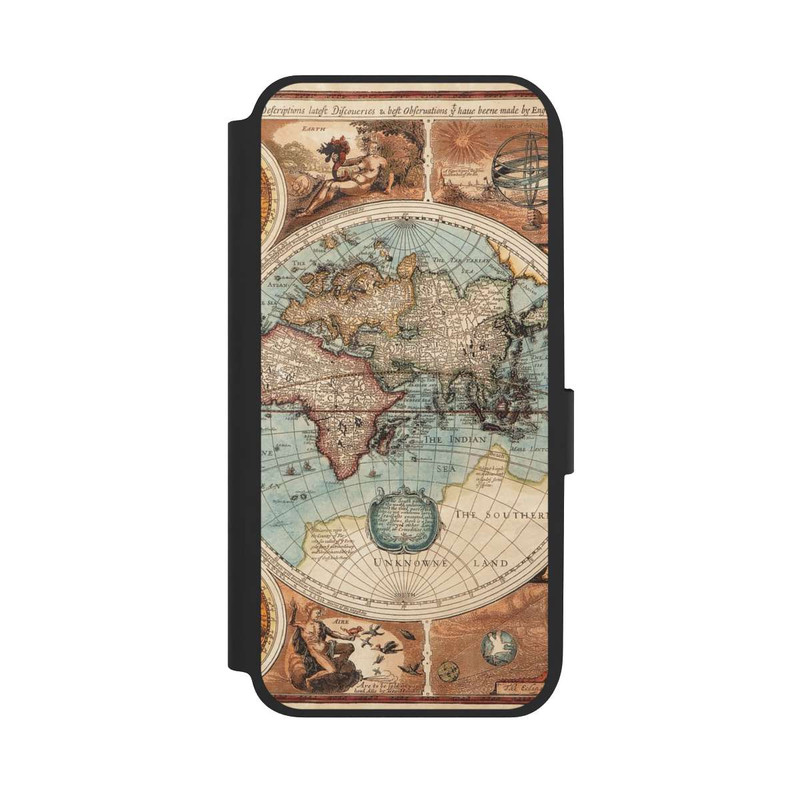Galaxy A14 5G NIVOflip Carte du Monde Ancienne