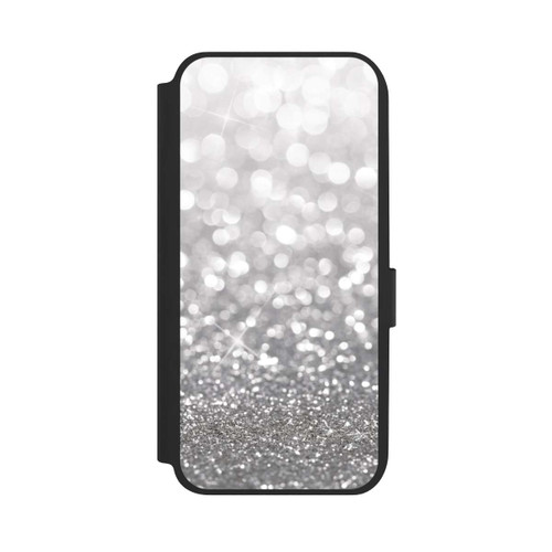 Samsung Galaxy A14 5G NIVOflip Pluie de Paillettes Argentées Look