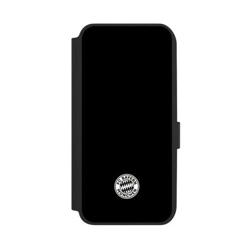 Samsung Galaxy A14 5G NIVOflip Klassisches FCB Logo Klein - Weiß auf Schwarz