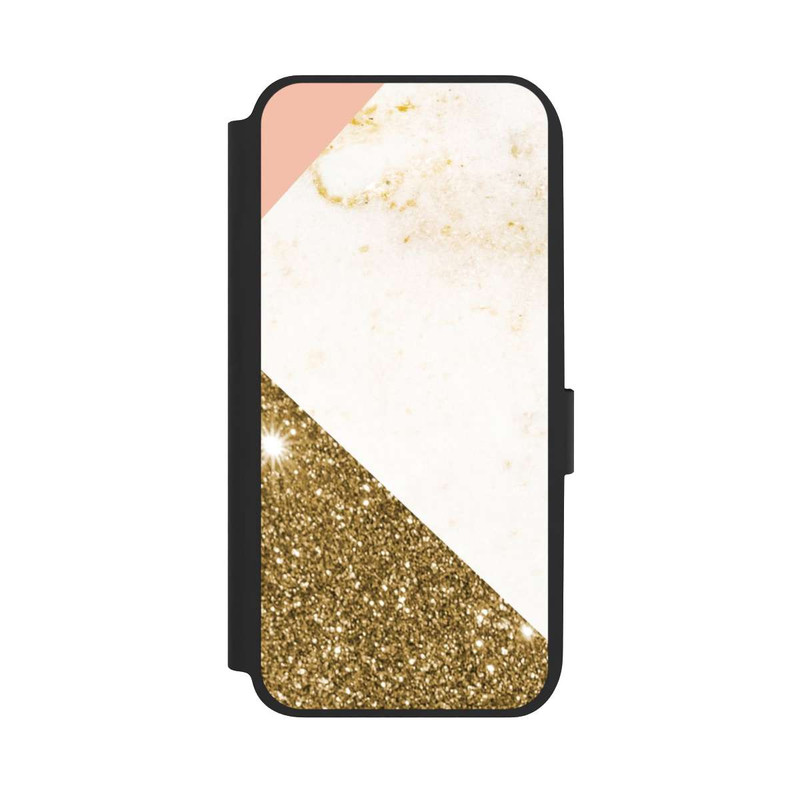 Galaxy A14 5G NIVOflip Marmor-Collage in Goldoptik