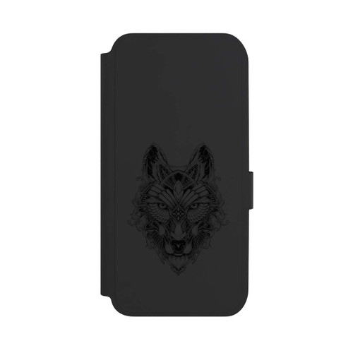 Samsung Galaxy A14 5G NIVOflip Wolf Mandala ohne Hintergrund