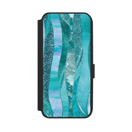 Samsung Galaxy A14 5G NIVOflip glamouröser Glitzerlook blau