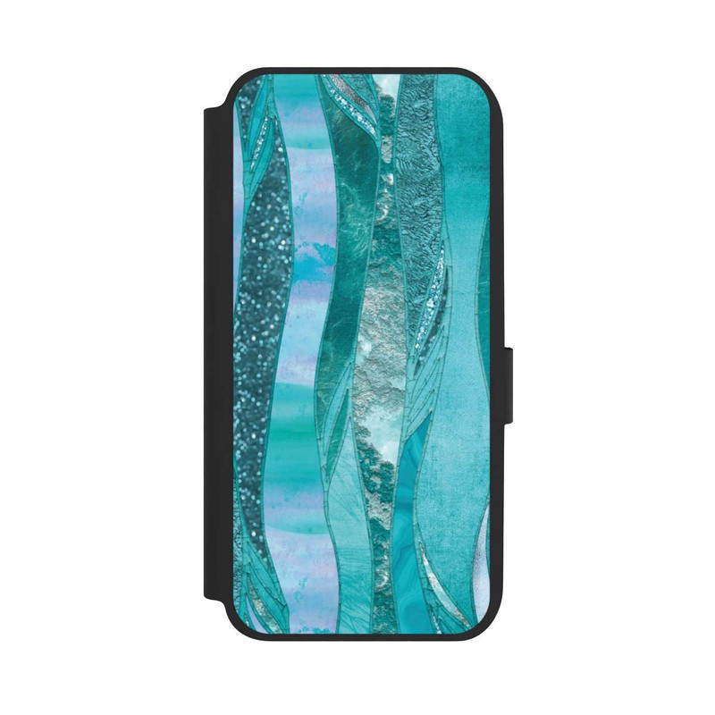 Galaxy A14 5G NIVOflip Look pailleté glamour bleu