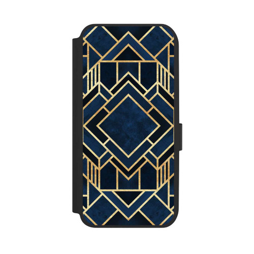 Samsung Galaxy A14 5G NIVOflip Impression Art Déco Bleu Or