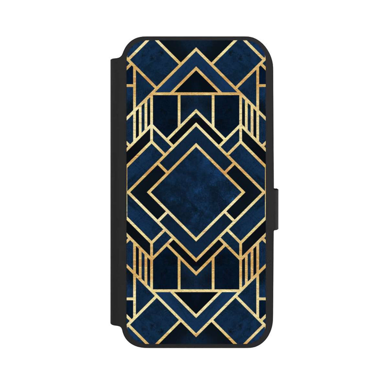 Galaxy A14 5G NIVOflip Impression Art Déco Bleu Or