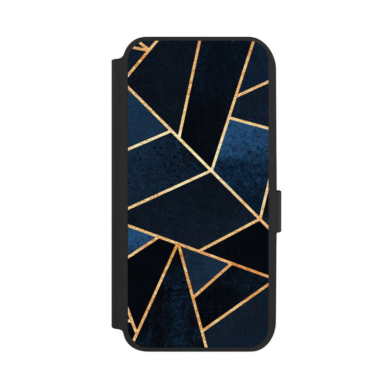Galaxy A14 5G NIVOflip Imprimé Pierre Or Marine