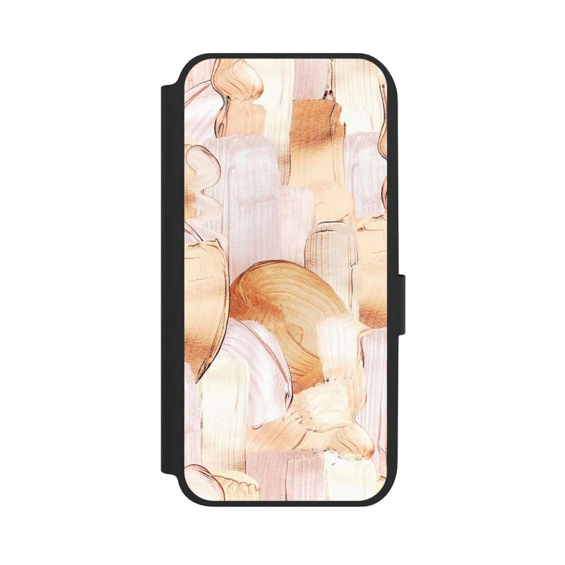 Galaxy A14 5G NIVOflip Motif de pinceau blanc/or
