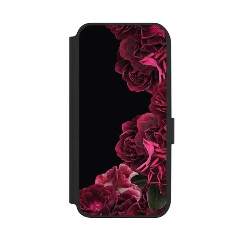 Samsung Galaxy A14 5G NIVOflip Vintage Rosen auf Schwarz