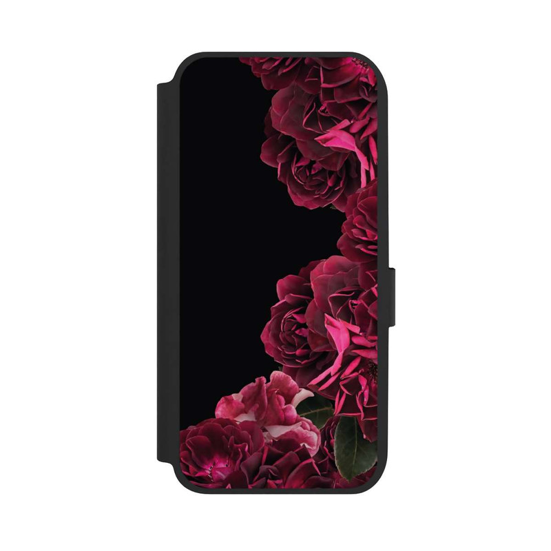 Galaxy A14 5G NIVOflip Vintage Rosen auf Schwarz