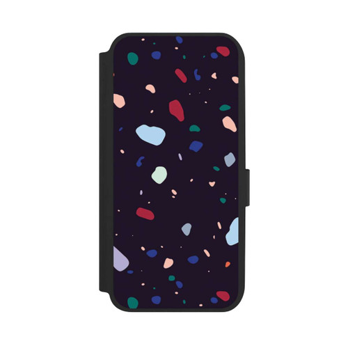 Samsung Galaxy A14 5G NIVOflip Moderner dunkel abgerundeter Terrazzo