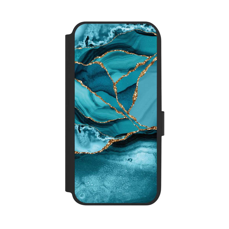 Galaxy A14 5G NIVOflip Eisblaue Marmor Landschaft
