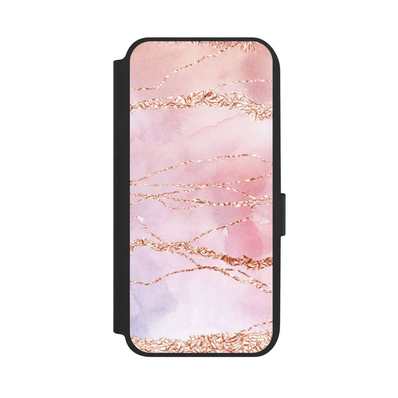 Galaxy A14 5G NIVOflip Glitzer Look Pink Mädchen Marmor