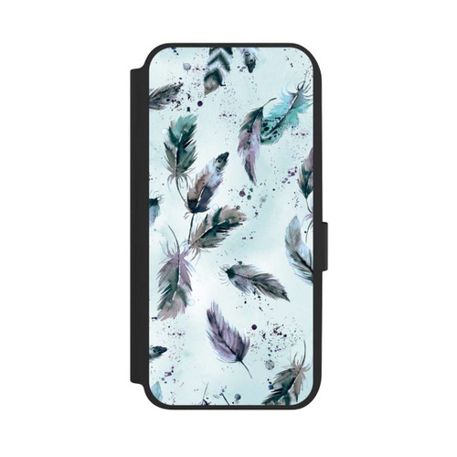 Samsung Galaxy A14 5G NIVOflip Magische Federn Sanftes Blau