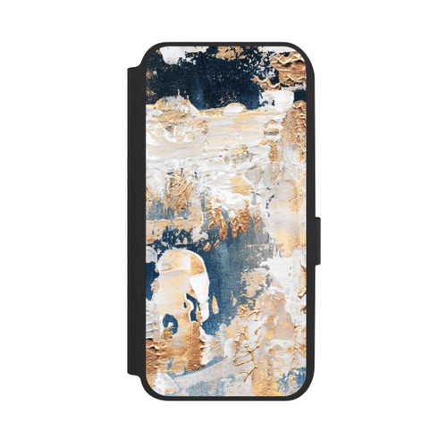 Samsung Galaxy A14 5G NIVOflip Abstraction Bleu et Or
