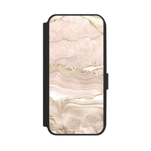 Samsung Galaxy A14 5G NIVOflip Marmor rosa-goldene Streifen