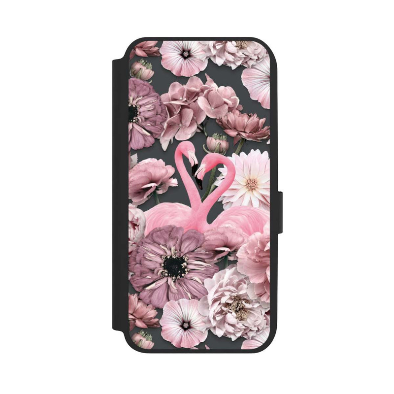 Galaxy A14 5G NIVOflip Flamants roses en motif de fleurs
