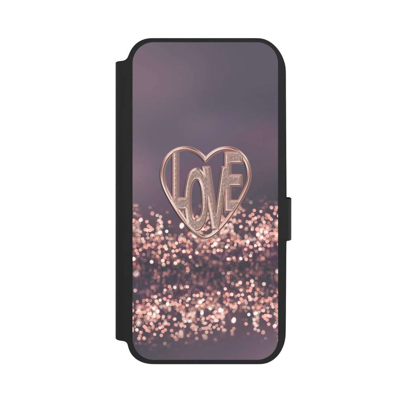 Galaxy A14 5G NIVOflip LOVE Glitzerrosa