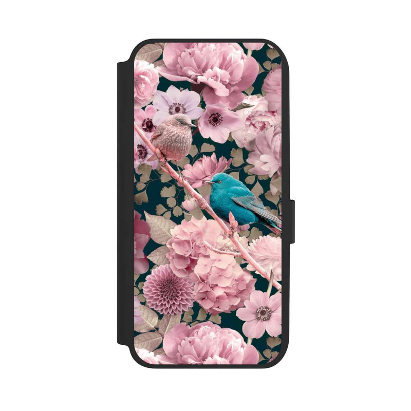 Galaxy A14 5G NIVOflip Sparrows in Pink Flower Pattern