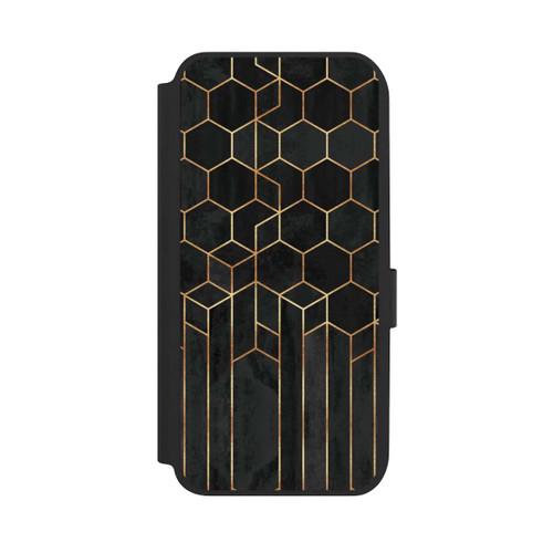 Samsung Galaxy A14 5G NIVOflip Hexagones noirs