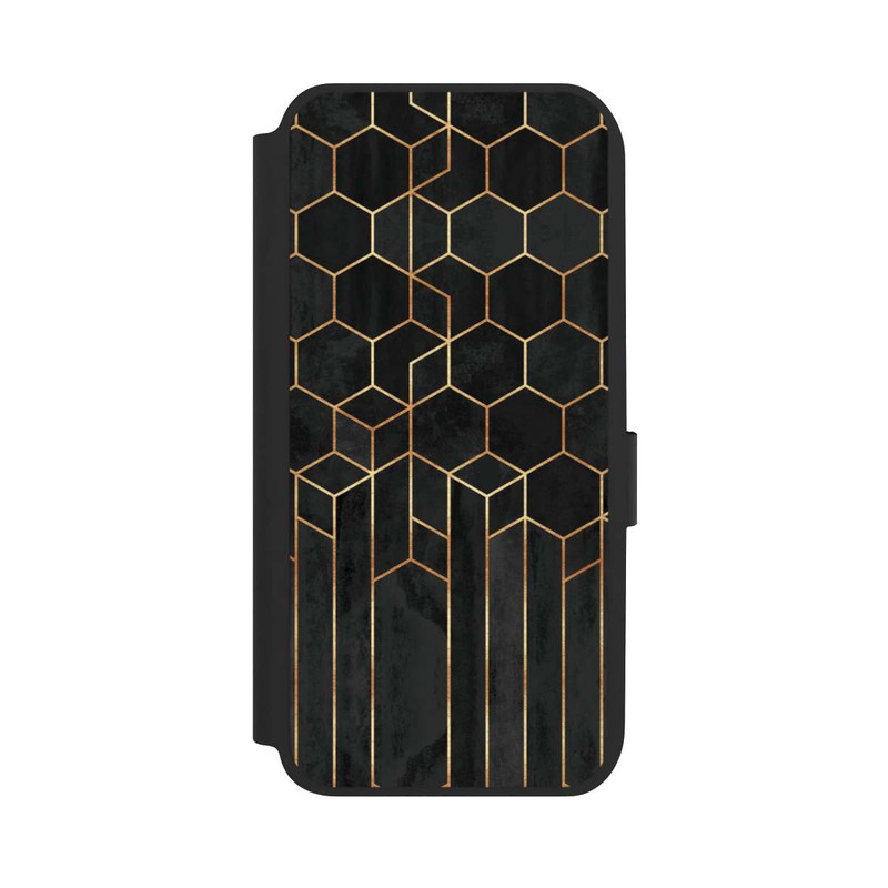Galaxy A14 5G NIVOflip Hexagones noirs