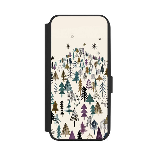 Samsung Galaxy A14 5G NIVOflip Bergbäume Wald Lila