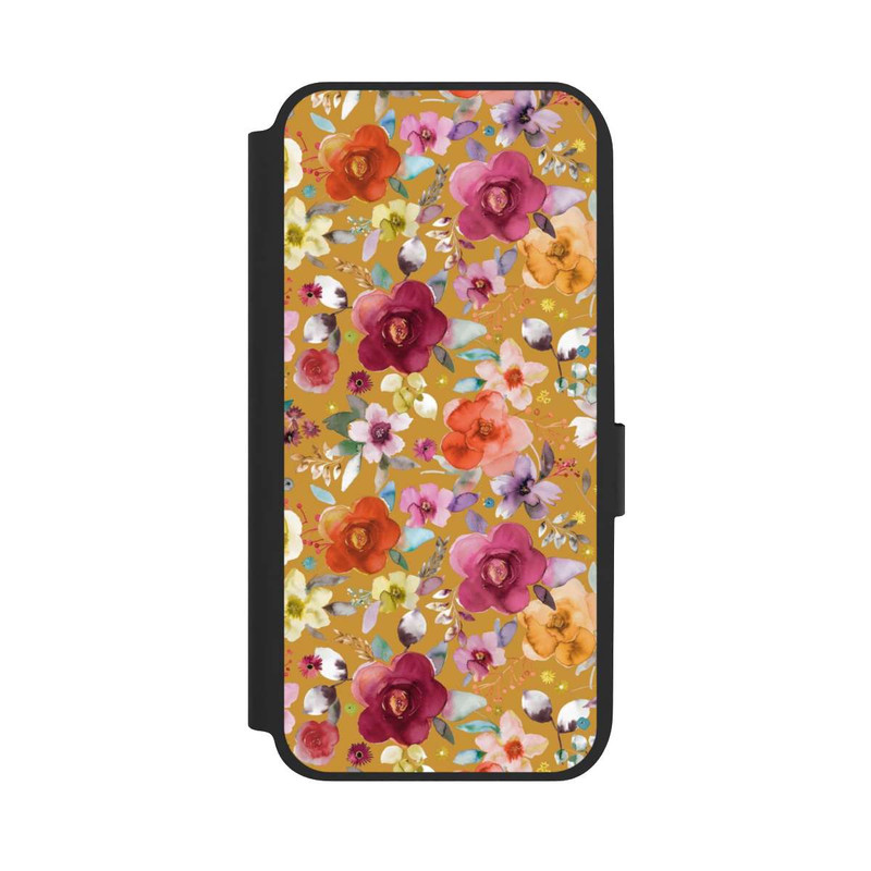 Galaxy A14 5G NIVOflip Bouquets de fleurs printanières moutarde