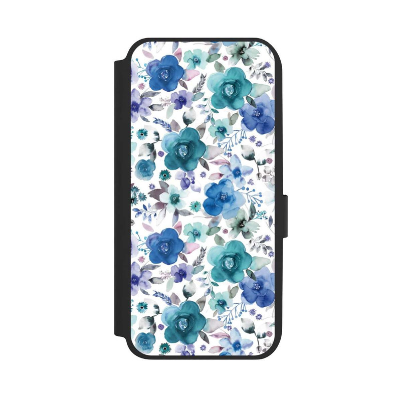 Galaxy A14 5G NIVOflip Winterblumensträuße Blau