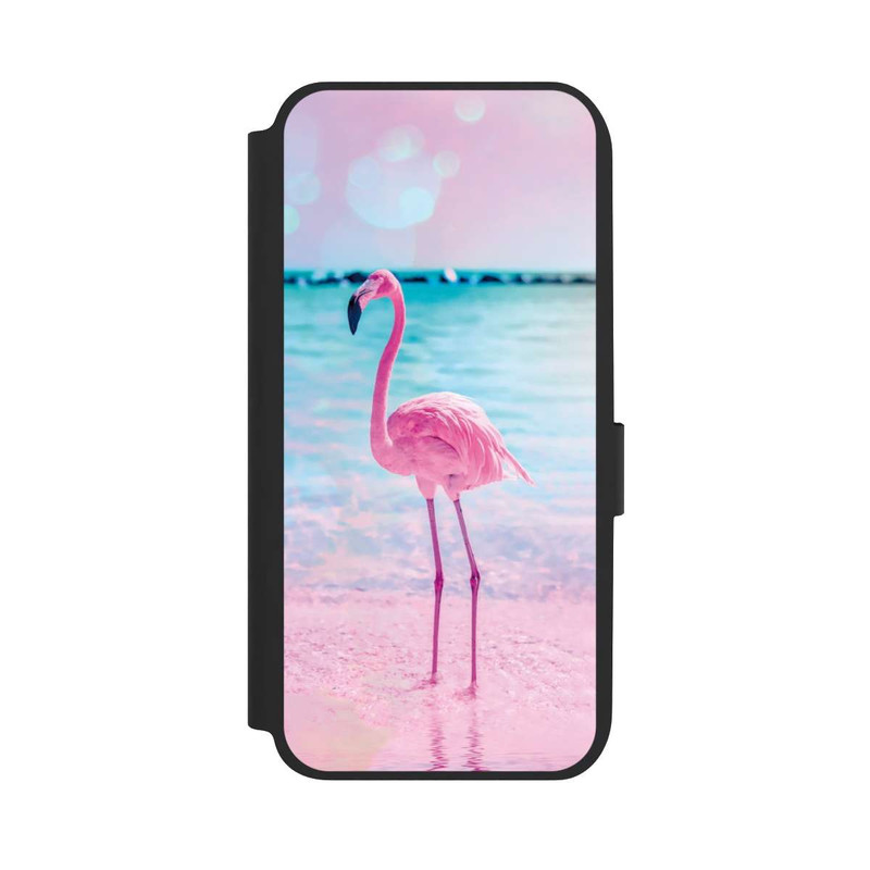 Galaxy A14 5G NIVOflip Rosa Flamingo am Meer