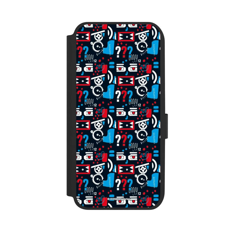 Galaxy A14 5G NIVOflip Drei Fragezeichen Wildes Muster