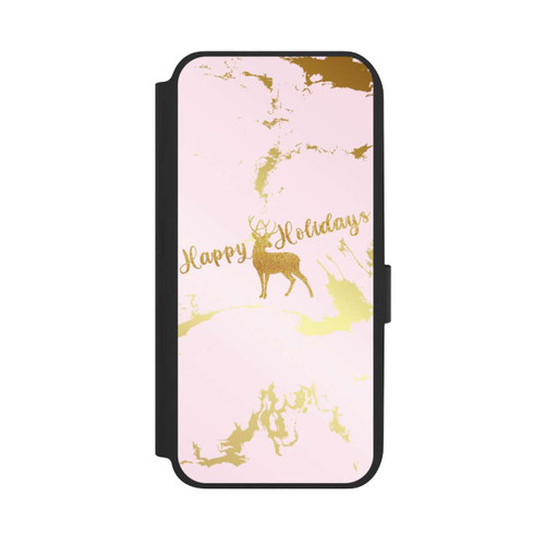 Samsung Galaxy A14 5G NIVOflip Happy Holidays Reindeer Gold
