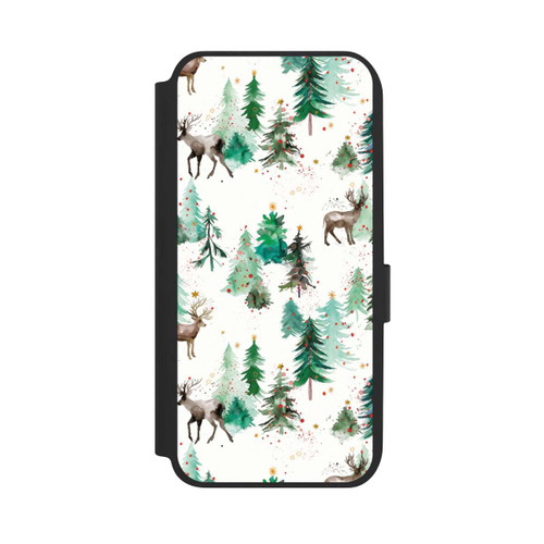 Samsung Galaxy A14 5G NIVOflip Hirsche und Winterweihnachtsbäume