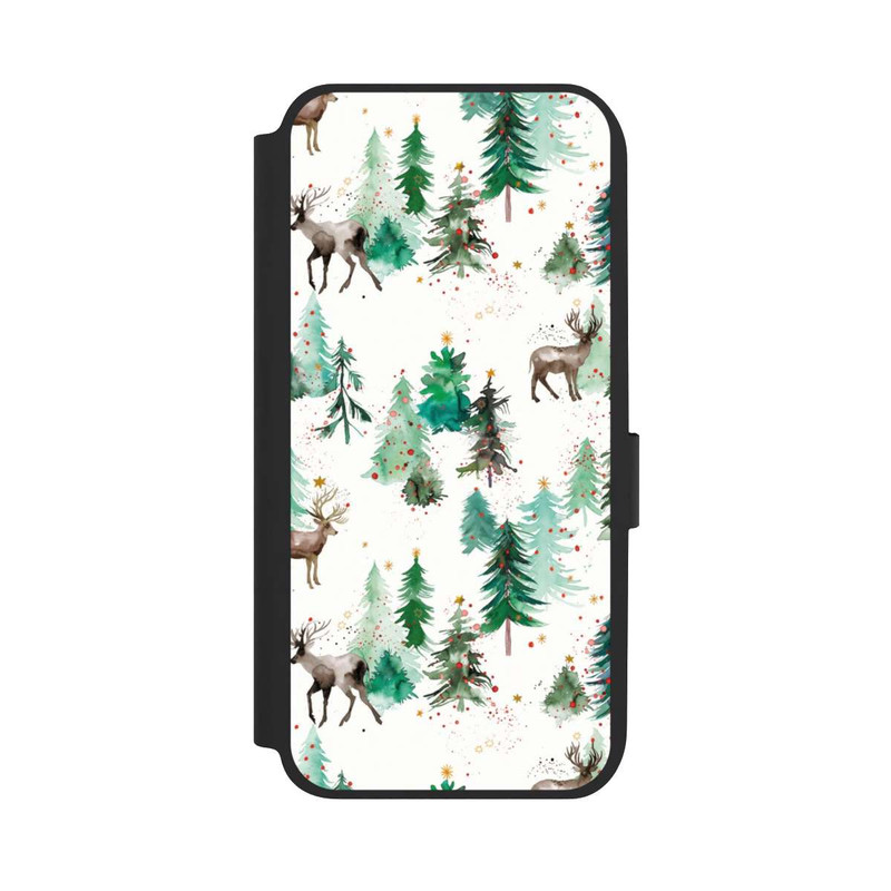 Galaxy A14 5G NIVOflip Hirsche und Winterweihnachtsbäume