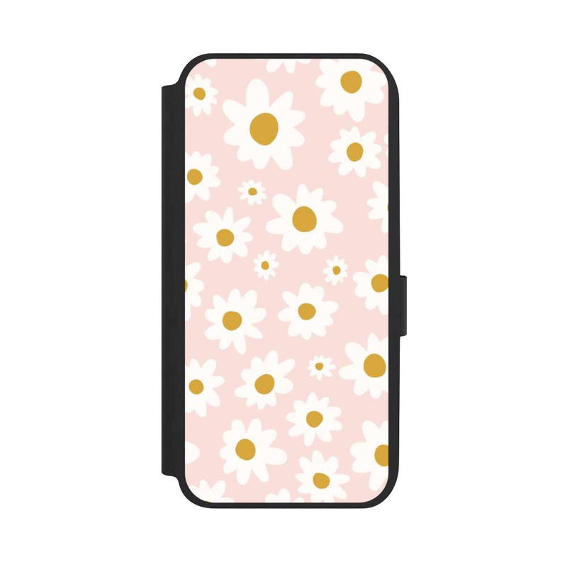 Galaxy A14 5G NIVOflip Retro Gänseblümchen und Rosenmuster