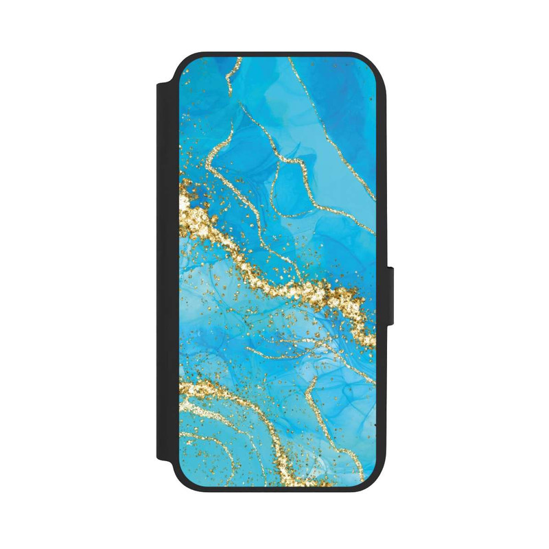 Galaxy A14 5G NIVOflip Fond Turquoise & Or
