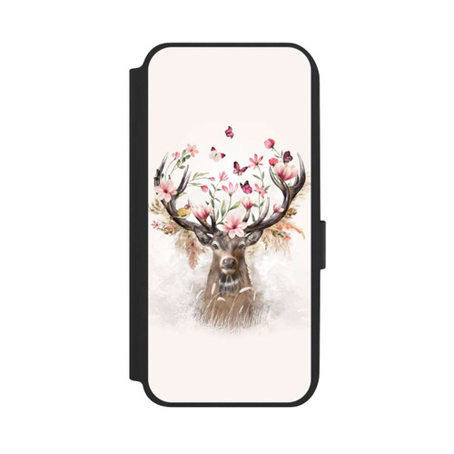 Samsung Galaxy A14 5G NIVOflip Hirsch Blumen Geweih