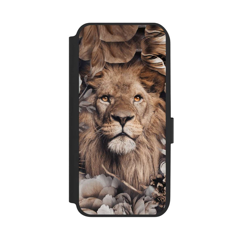Galaxy A14 5G NIVOflip Lion Flower Frame beige