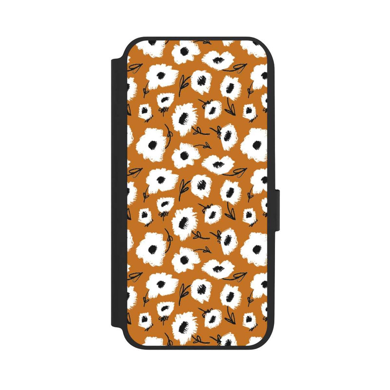 Galaxy A14 5G NIVOflip Flower pattern ocker