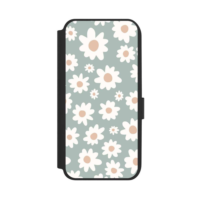 Galaxy A14 5G NIVOflip Daisy Flower Seamless Pattern Green