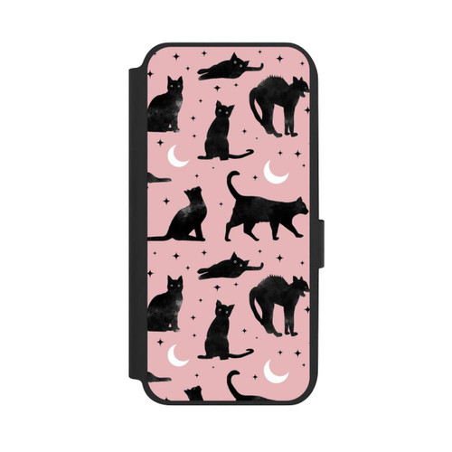 Samsung Galaxy A14 5G NIVOflip Lune &amp; Chats Fond Rose