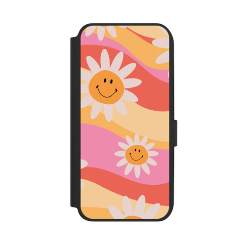Samsung Galaxy A14 5G NIVOflip Retro Smiles Orange Colorful