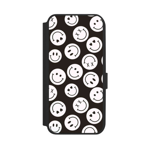 Samsung Galaxy A14 5G NIVOflip Smiles Emotes Pattern Black And White