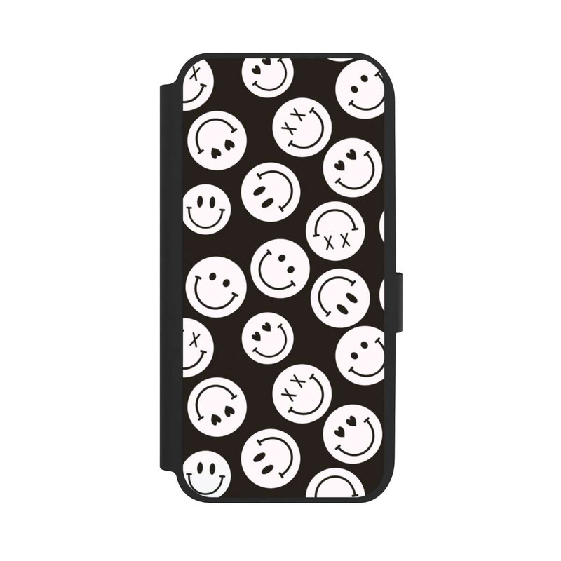 Galaxy A14 5G NIVOflip Smiles Emotes Pattern Black And White