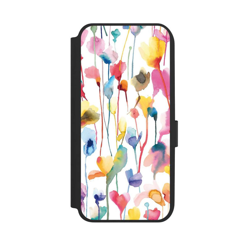 Galaxy A14 5G NIVOflip Aquarell Wildblumen bunt