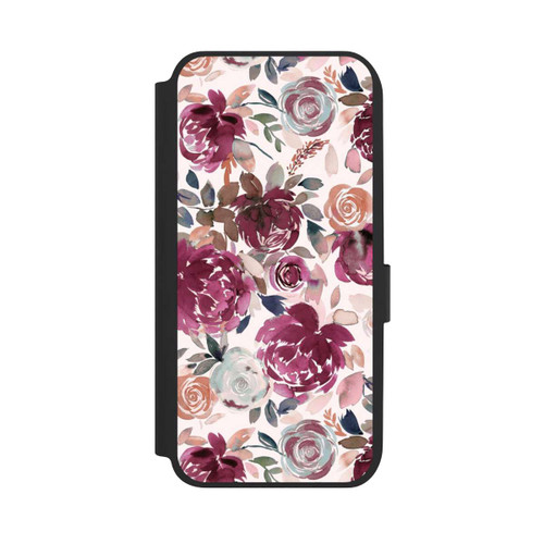 Samsung Galaxy A14 5G NIVOflip Pivoines et roses d'automne Rose
