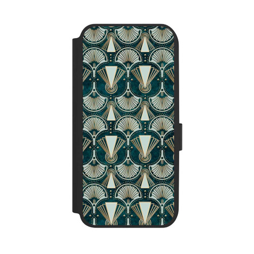 Samsung Galaxy A14 5G NIVOflip Art Deco Green Pattern